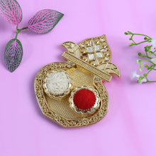 Kalash Shape Rakasha Bandhan Special Puja Thali (1 Pc) (Mix Design) - justgrabit.in | Just Grab It