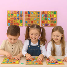 Wooden Learning Puzzle Board - (Mix Design / 1 Pc) - Justgrabit Inc.