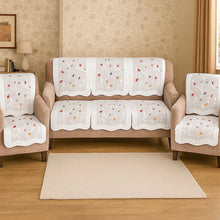Elegant Leaf - Pattern Sofa Runner - (Set / 230x28 Inch) - justgrabit.in | Just Grab It