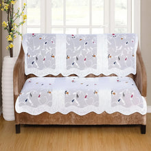 Elegant Floral Sofa Protector Runner - (1 Pc / 139x28 Inch) - justgrabit.in | Just Grab It