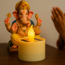 Solar Powered LED Flameless Candle Light (1 Pc) - justgrabit.in | Just Grab It