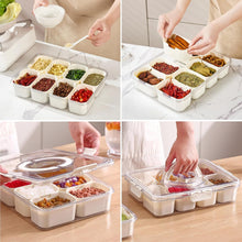 6 - Compartment Fridge Storage Box with Lid - justgrabit.in | Just Grab It
