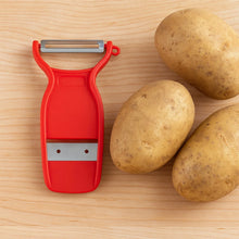 Supermom Swiss 2 - in - 1 Slicer & Peeler with Ultra Sharp Stainless Steel Blades - Justgrabit Inc.