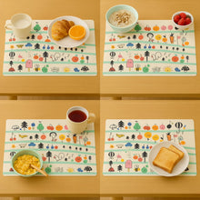 Colorful Cartoon Printed Dining Table Placemats for Kids (4 Pc / 40x30 Cm) - Justgrabit Inc.