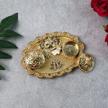 Ganesh Embossed Roli–Chawal Kumkum Chopra - (1 Pc) - justgrabit.in | Just Grab It