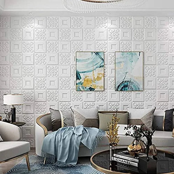Wallpaper 3D Foam Wallpaper Sticker Panels (70 x 70 Cm / 1 Pc) - justgrabit.in | Just Grab It