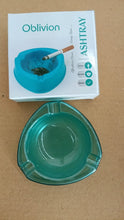 Heavy - Duty Transparent Plastic Ashtray with Triple Rest Slots (1 Pc) - justgrabit.in | Just Grab It