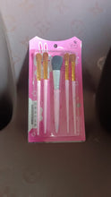 5pc Makeup Brush tools kit (5 Pcs Set / Mix Color) - justgrabit.in | Just Grab It