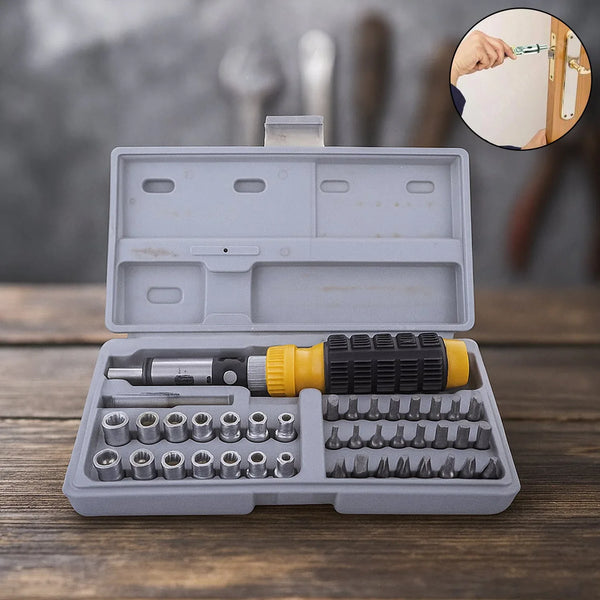 Socket and Screwdriver Tool Kit Accessories (41 pcs) - justgrabit.in | Just Grab It