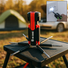 8 in 1 Multi - Function Screwdriver Kit with LED Portable Torch - justgrabit.in | Just Grab It