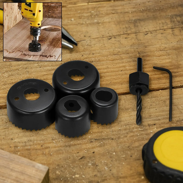 Hole Saw Set Drill Bit set 32mm ,38mm ,44mm ,54mm (6 pcs) - justgrabit.in | Just Grab It