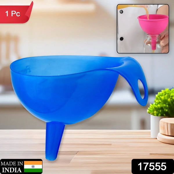 Plastic Funnel For Pouring Oil, Sauce, Water, Juice Cooking Oil, Powder, Small Food - Grains Food Grade Plastic Funnel (1 Pc) - Justgrabit Inc.