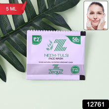 Zequz Neem & Tulsi Herbal Face Wash Sachet (5 ML / 1 Pc) - justgrabit.in | Just Grab It