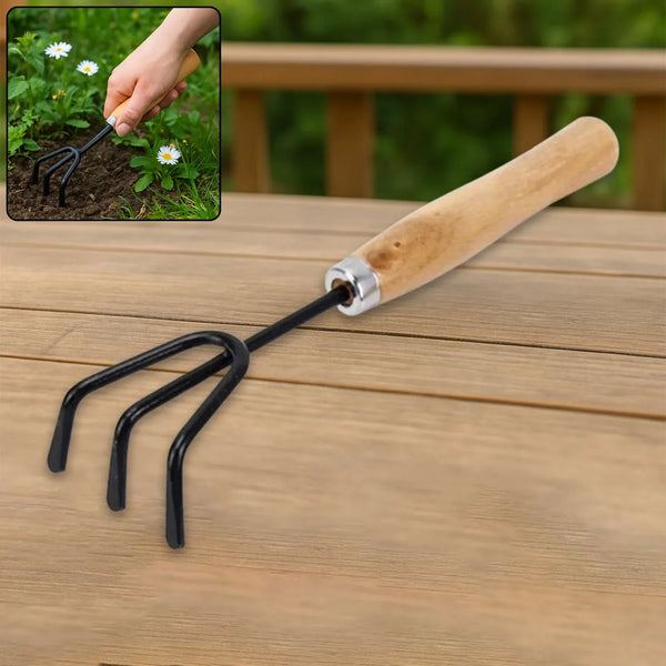Hand Cultivator (Steel, Black) - Justgrabit Inc.