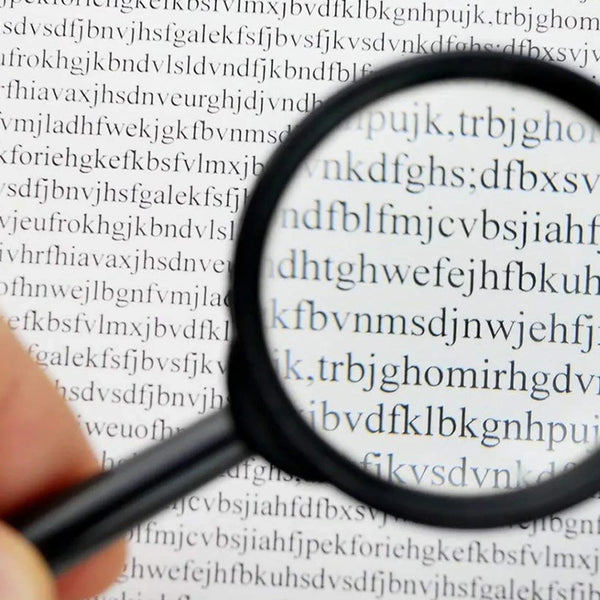Real Glass Magnifying Lens for Reading, Breakage - Proof (50 mm) - Justgrabit Inc.