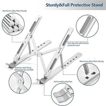 Home Foldable Height Adjustable Laptop Stand (1 Pc) - justgrabit.in | Just Grab It