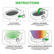 Toilet Light, LED Toilet Bowl Light Toilet Cover Lamp (1 Pc / Battery Not Included) - justgrabit.in | Just Grab It