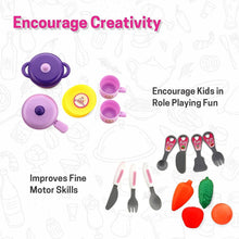 Kitchen Set for Kids Girls Pretend Play Toys Little (23 Pcs Set Approx) - justgrabit.in | Just Grab It