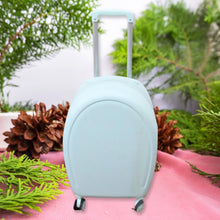 17849 Suitcase For Kids, Girls Green Small Cabin Hard Cover Holiday Carry On Trolley with Extendable Handle, Children's Luggage, Trolley Rolling Luggage for Toddlers Men Woman (Mix Color) - Justgrabit Inc.