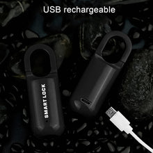 Small USB Rechargeable Smart Fingerprint Padlock for Locker - justgrabit.in | Just Grab It