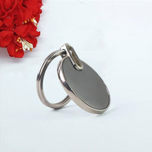 Sleek Black Round Metal Keychain (1 Pc) - justgrabit.in | Just Grab It