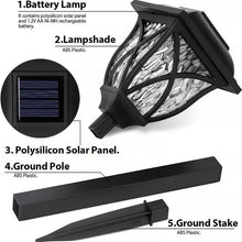 Solar Garden Lights LED Outdoor Stake Spotlight Fixture Garden Light (Pack of 2pc ) - justgrabit.in | Just Grab It