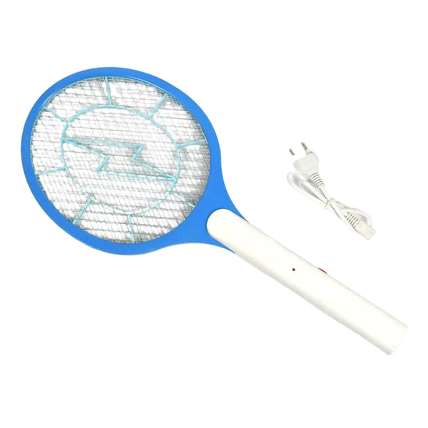Rechargeable Mosquito Killer Racket – Handheld Electric Fly Swatter with Cable (Quality Assured, with cable) - justgrabit.in | Just Grab It