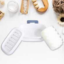 Soap Box With Sponge Dual - use Soap Holder ,Sabudani (2 Pc Set / With Adhesive Hook) - justgrabit.in | Just Grab It