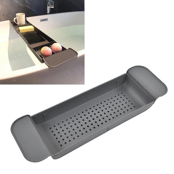 Retractable Bath Caddy, Retractable Bathtub (78 Cm Long Adjust / 1 Pc / With White Box) - justgrabit.in | Just Grab It