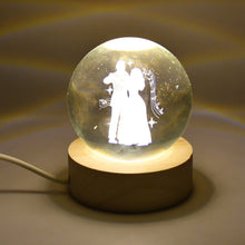 3D Crystal Ball lamps With Base (1 Pc) - justgrabit.in | Just Grab It