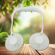 USB Rechargeable Wearable Neckband Fan - Justgrabit Inc.