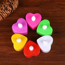 Heart Shape Battery Operated Tea Light LED Candles, for Decoration Use, Diwali (24 Pc Set) - justgrabit.in | Just Grab It
