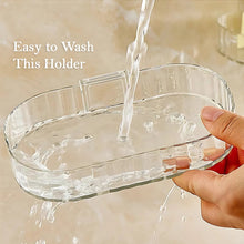 Self Adhesive Transparent Wall Mounted Soap Dish Holder (2 Pc) - justgrabit.in | Just Grab It