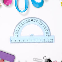 4 - Piece Transparent Geometry Instrument Set with Ruler - justgrabit.in | Just Grab It