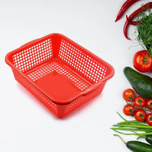 Plastic 1 Pc Kitchen Small Size Dish Rack Drainer Vegetables and Fruits Washing Basket Dish Rack Multipurpose Organizers (29x22CM Mix Color) - Justgrabit Inc.