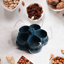 Supermom Lotus Shape Rotating Dry Fruit & Snack Organizer Box Compartments (1 Pc) - justgrabit.in | Just Grab It
