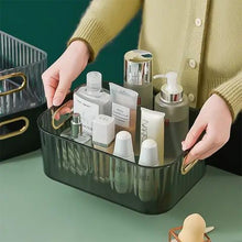 Premium Ribbed Transparent Storage Basket - justgrabit.in | Just Grab It