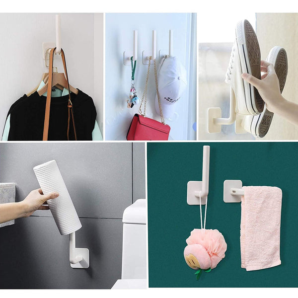 Multifunctional Adhesive Rack for Kitchen and Bathroom - justgrabit.in | Just Grab It