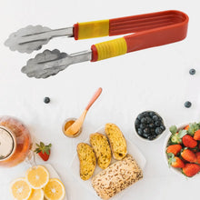 Stainless Steel Multipurpose Utility Tong / Serving Food Tongs / Tong for Kitchen and Bar / Frying, Clipping, Grilling Tong (2 Pcs Set) - Justgrabit Inc.