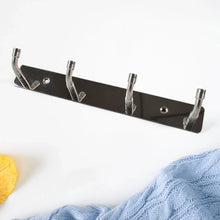 Stainless Steel Wall Mounted Coat 4 Hook Rack (20x3 / 1 Pc) - Justgrabit Inc.