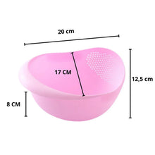 Kitchen Plastic big Rice Bowl Strainer Perfect Size for Storing and Straining - Justgrabit Inc.