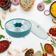 Dry Fruit & Snack Organizer: 360° Revolving Box (7 Compartments, Airtight) - Justgrabit Inc.