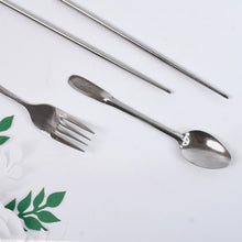 Portable Utensils Travel Camping Cutlery Set 4 Pc With case - justgrabit.in | Just Grab It