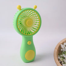 Cute Cartoon Style Rechargeable Mini Handheld Fan (1 Pc) - justgrabit.in | Just Grab It