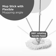 Spin Mop with Bucket Set – 360° Rotating Mop for Home & Office - justgrabit.in | Just Grab It