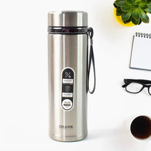 Stainless Steel Vacuum Insulated Water Bottle – 900ML Approx, Leak - Proof, Wide Mouth with Hanging Strap (Mix Color) - Justgrabit Inc.