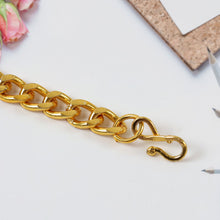 Stylish Gold - Plated Chain Bracelet for Men & Women - (1 Pc) - justgrabit.in | Just Grab It