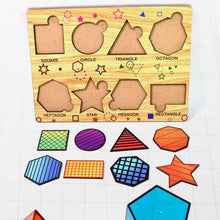 Wooden Triangles Puzzle Learning Educational Board (1 Set / 28×20 Cm) - justgrabit.in | Just Grab It