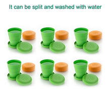Portable Folding Travel Cup with Lid | Compact Expandable Tumbler for Kids & Camping - justgrabit.in | Just Grab It