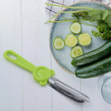 Multi - Purpose Stainless Steel Peeler With Handle For Vegetables, 2 in 1 Potato Peeler and Cutter, Stainless Steel Potato Peeler, grated Carrot, grated, Suitable for Peeling and shredding Fruit and Vegetables Kitchen Accessories (1 Pc) - Justgrabit Inc.